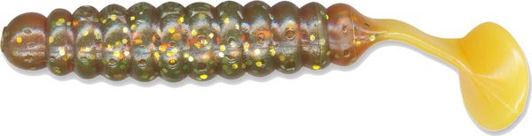 Cb Crappie Grub 1.5" Mo Gl/Org 15Bg