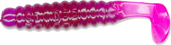 Cb Crappie Grub 1.5" Pur/Pink 15Bg