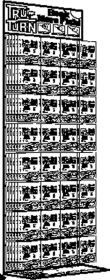 Tru-Turn 32 Peg Hook Display 192Pcs