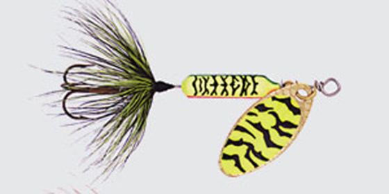 Yak Rooster Tail 1/8 Cht/Blk Tiger