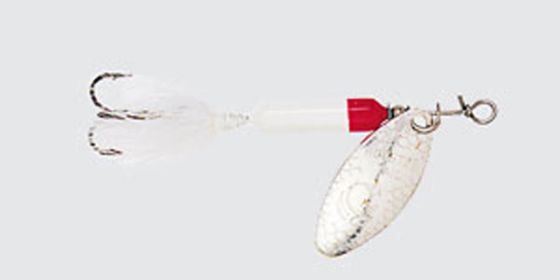 Yak Rooster Tail 1/8 Wht/Red Head