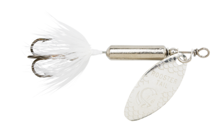 Yakima Bait Rooster Tail 1/4 Chrome/Wht