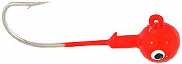 Bb 1/16 Ball Jig Head 10Bg Red