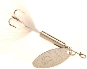 Yak Rooster Tail 1/6 Chrome/Wht