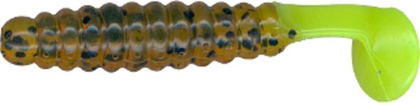 Cb Crappie Grub 1.5" Pumpkinblk/Cht