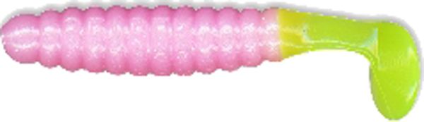 Cb Crappie Grub 1.5" Bubblegum/Cht