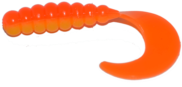 Bb 2" Fat Grub 10Pk Orng/Yellow