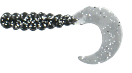 Bb 2" Fat Grub 10Pk Black Sparkle