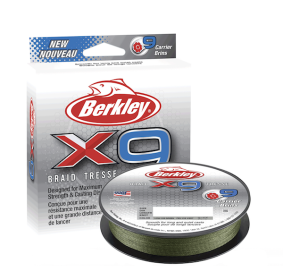Berk X9 Braid 165Yd Lo Vis Grn 20#