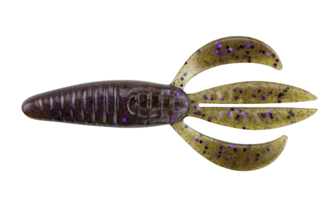 Pwrbait Pit Boss 4" Grn Pkn Pur Flk