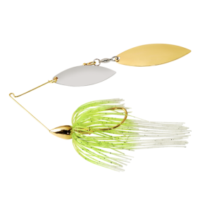 We Gold Dbl Wil Spinnerbait Wht Cht