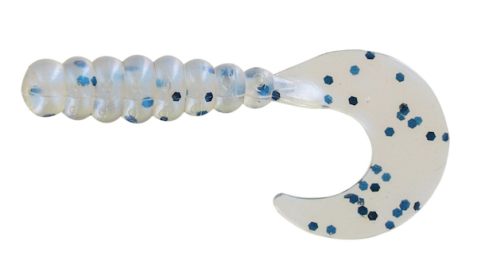 Bb 2" Fat Grub Bl Pearl Pepper 10Pk