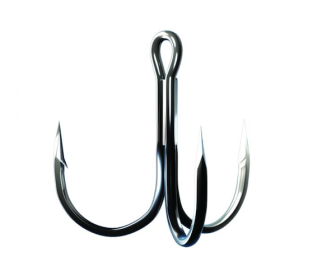 Ec Trokar 3X Round Bend Treble 6Pk
