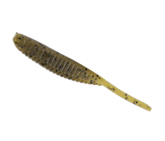 3" Shad Shape Worm Grn Pmk/Blk 10Pk