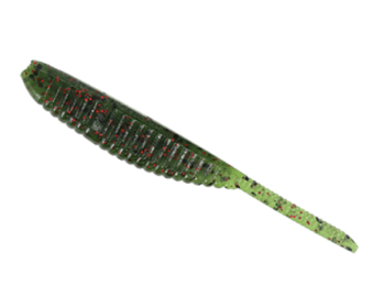 3" Shad Shape Worm Wtm/Red Flk 10Pk