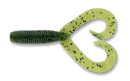 4" Double Tl Grub Wtm/Blk (20 Pack)