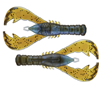 4" Yama Craw / Blue Craw (6 Pack)